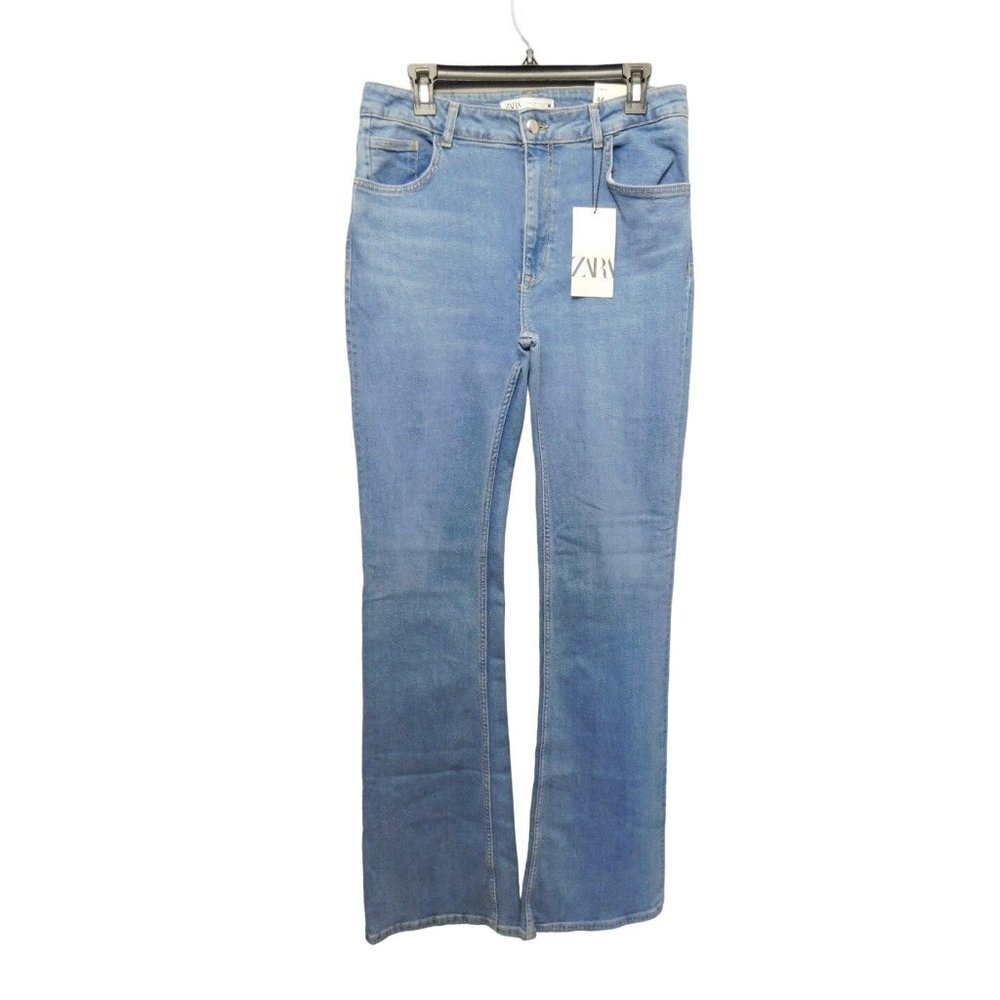 Zara Blue Flare & Wide Leg Jeans